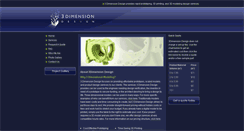 Desktop Screenshot of 3dimensiondesign.com