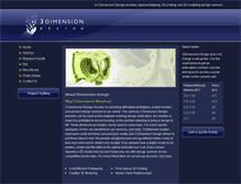 Tablet Screenshot of 3dimensiondesign.com
